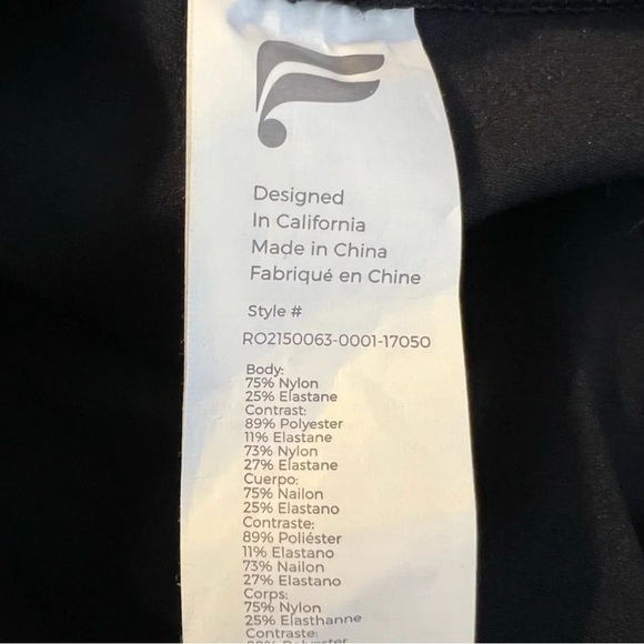 Fabletics Eloise Zoned Black High Compression Bodysuit Unitard Size Small NWOT - Picture 3 of 11